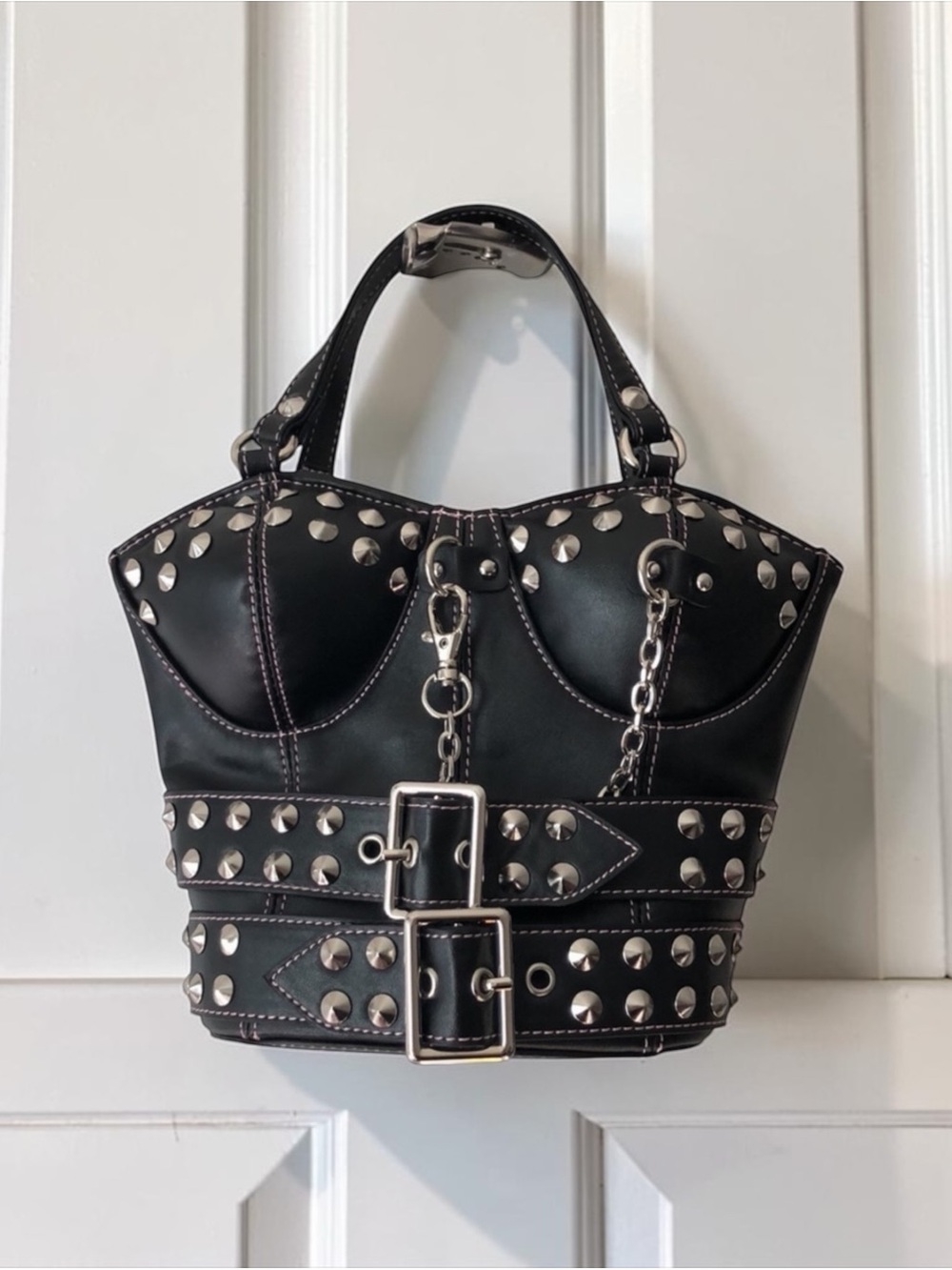 Dolls Kill / CURRENT MOOD DANGEROUS GAME BUSTIER HANDBAG NWT - Picture 2 of 8